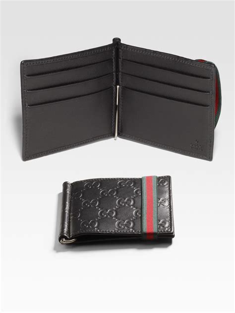 gucci money clip wallet